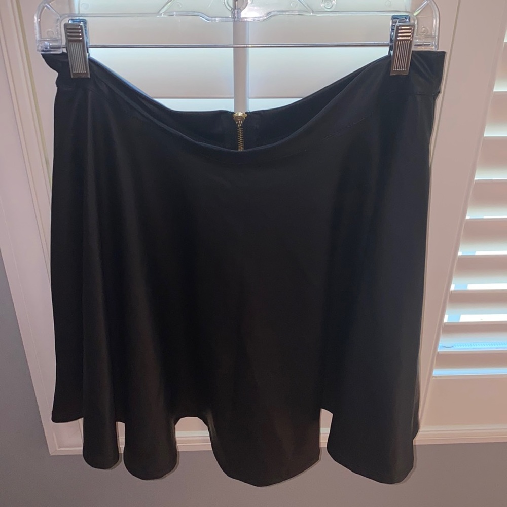 Leather Skater Skirt